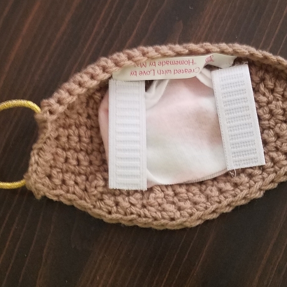 Hand crocheted face masks w/removable flannel lini - Picture 9 of 16
